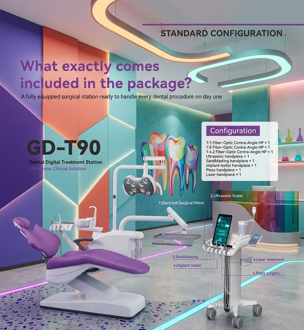 Riunito Dentale Gladent GD-T90 – Stazione Chirurgica All-in-One