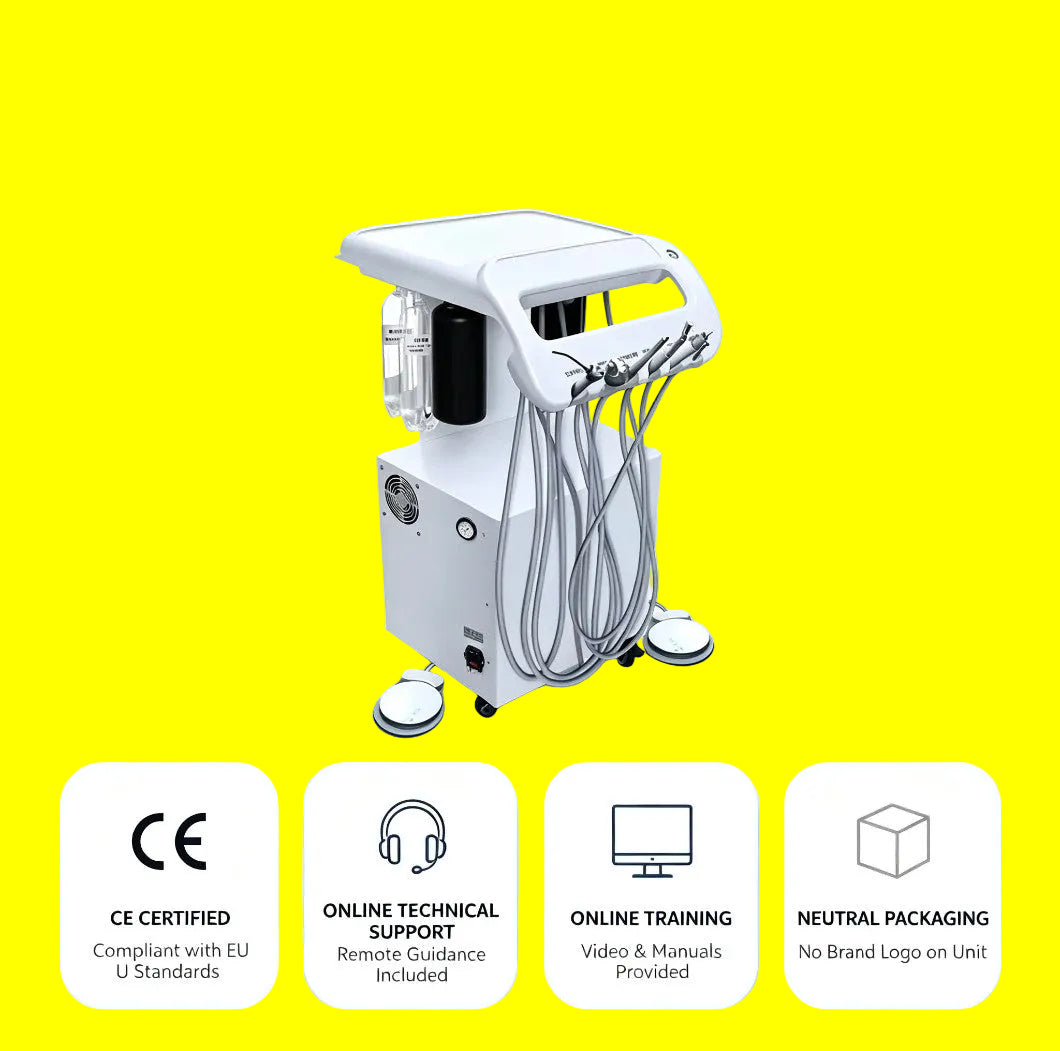 Carrello Chirurgico Dentale con Compressore e Aspirazione Integrati – Certificato CE